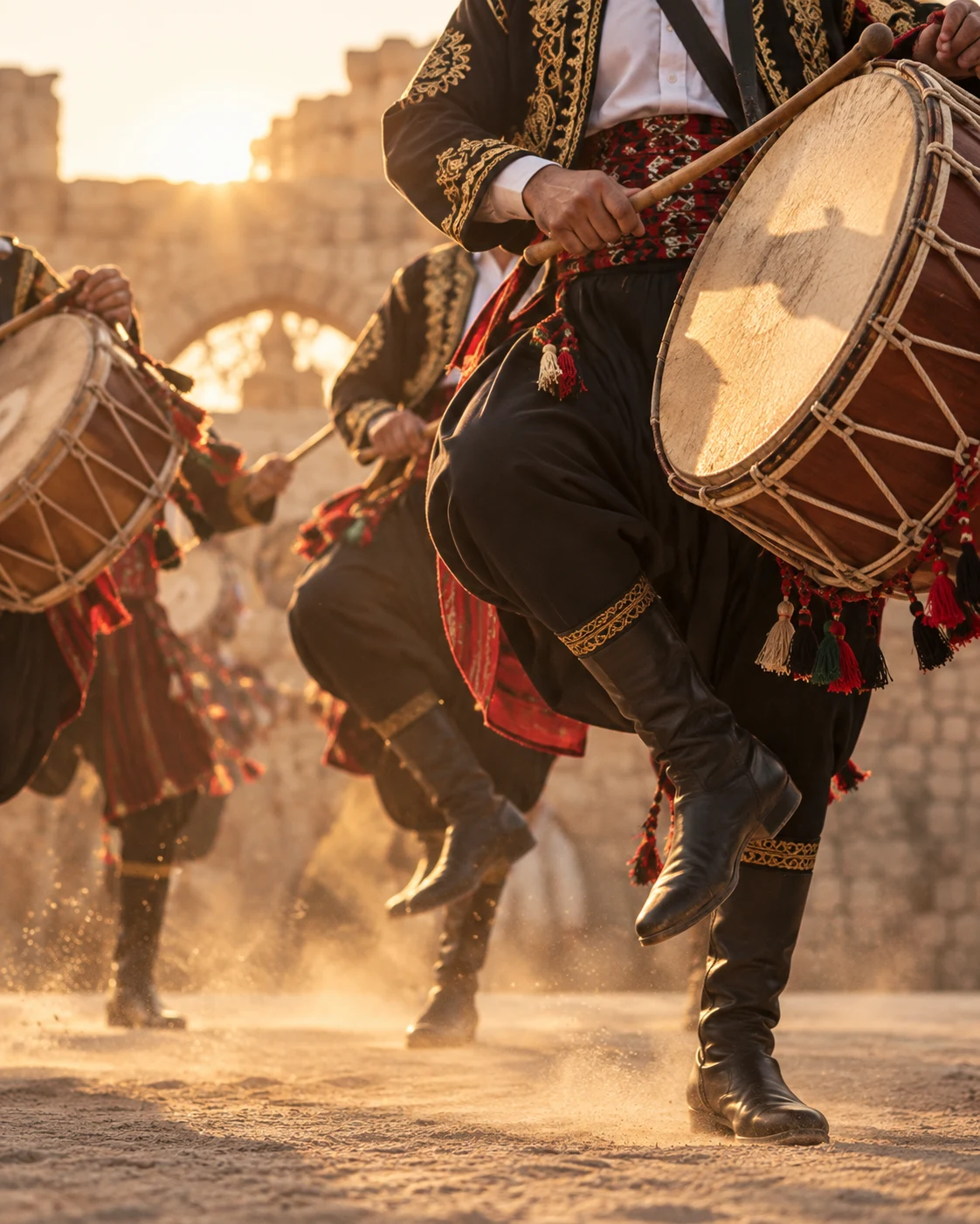 Cleveland Cedars Zaffe drummers performing an entrance